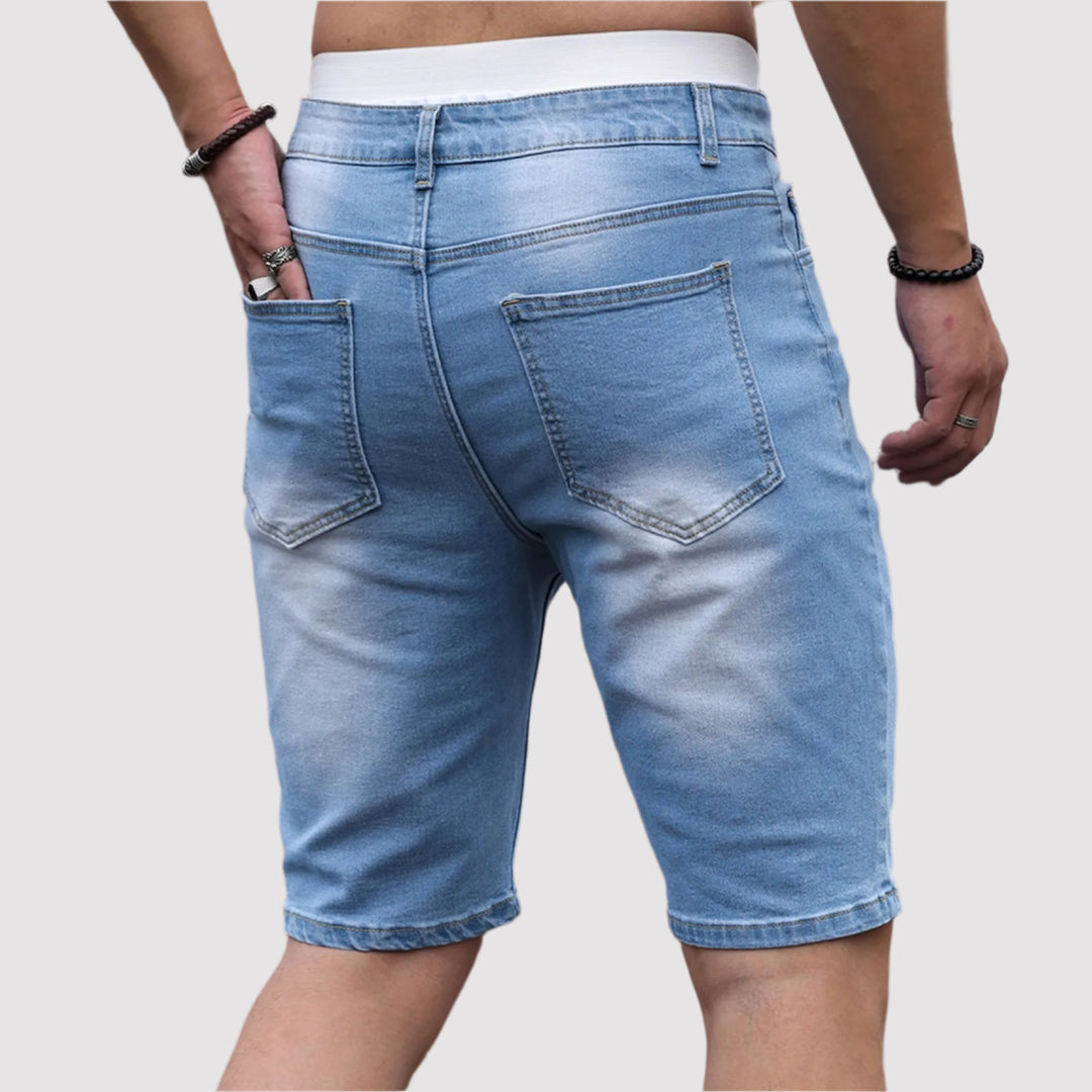 NOVA | Breathable Stretch Denim Shorts for Men