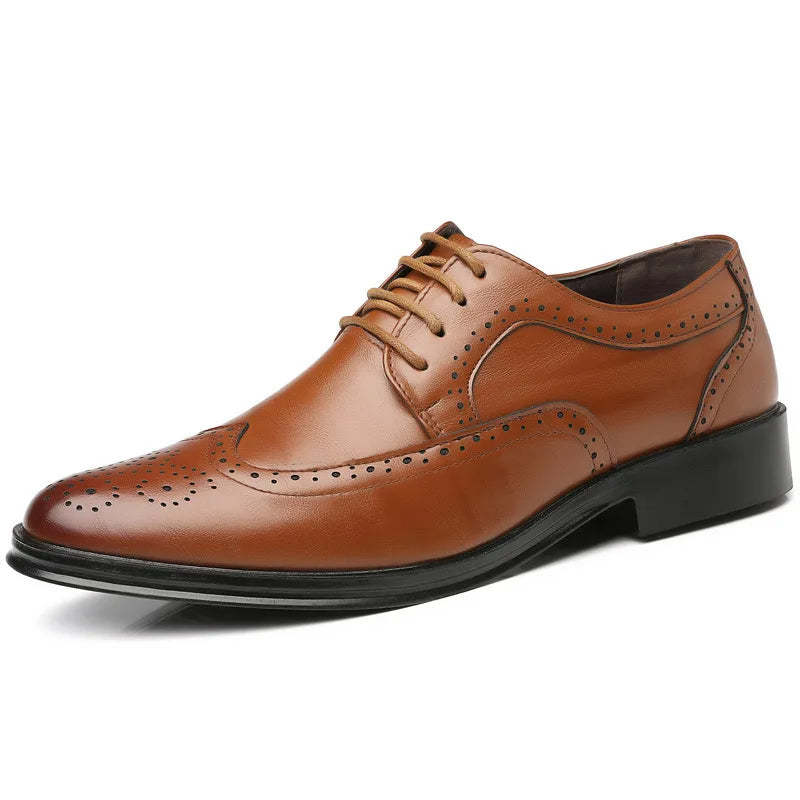NOVA | Classic Brogue Oxford Shoes for Men – Perfect for Business & Dressy Wear