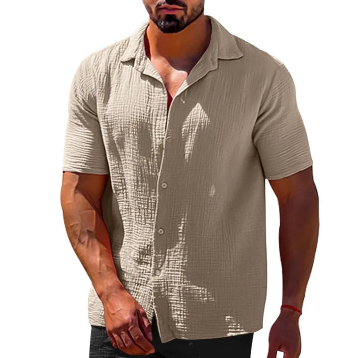 NOVA | Comfortable Short Sleeve Linen Shirt for Men