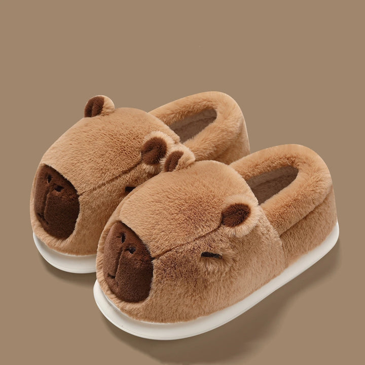 NOVA | Cute Fuzzy Bear Slippers for Women