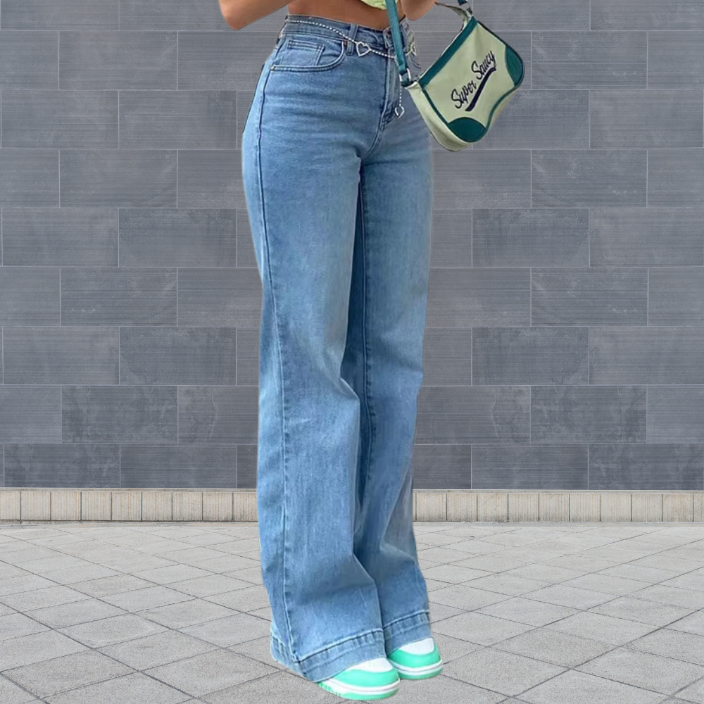 NOVA | High-Waisted Wide-Leg Denim Jeans
