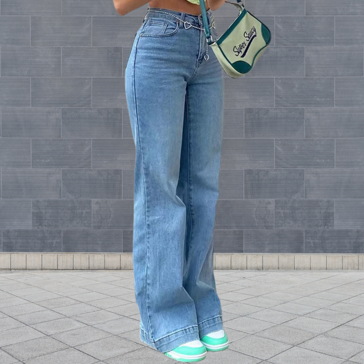 NOVA | High-Waisted Wide-Leg Denim Jeans