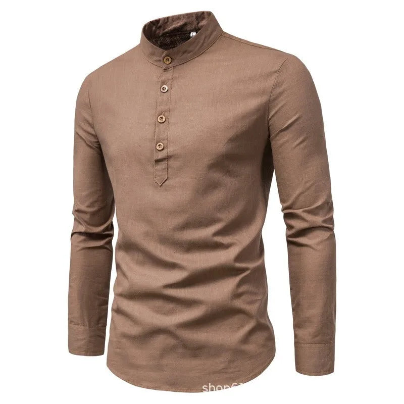 NOVA | Lightweight & Comfortable Standing Collar Shirt