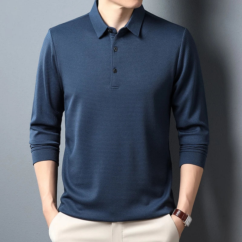 NOVA | Men's Solid Knit Polo Shirt