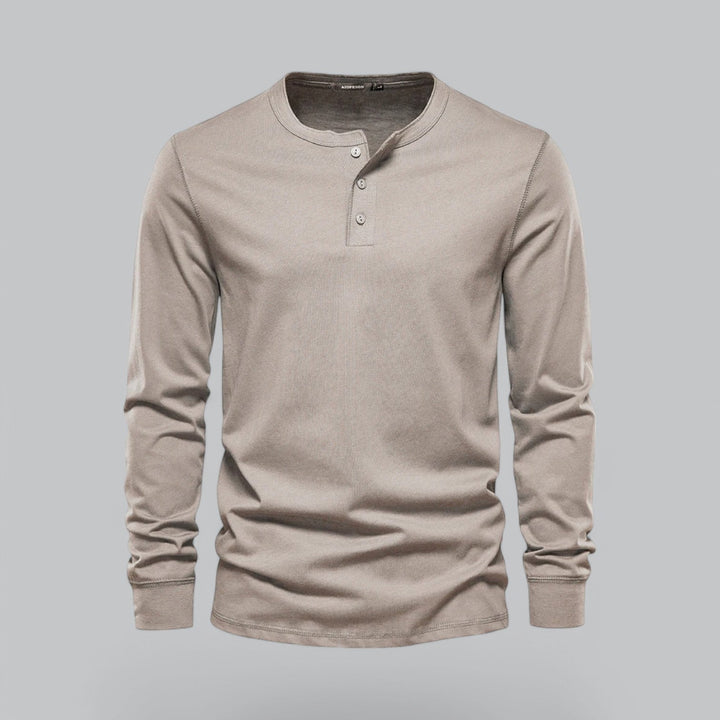 NOVA | Men's Versatile Henley Shirt – Smart Casual Look