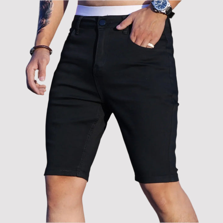 NOVA | Slim-Fit Stretch Denim Shorts for Men