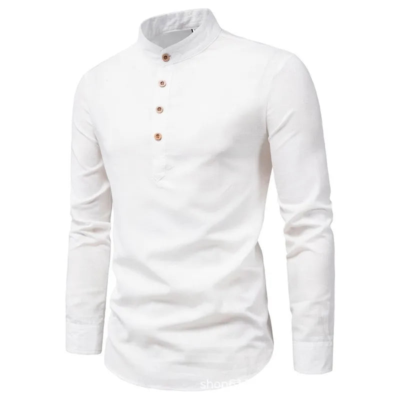 NOVA | Stylish Men's Standing Collar Shirt