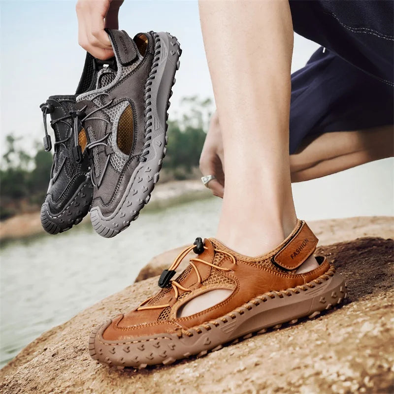 NOVA | Men's Flat Microfiber Summer Sandals