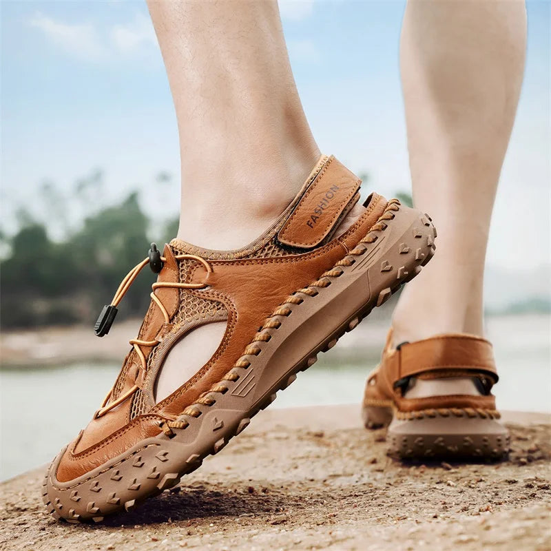 NOVA | Men's Flat Microfiber Summer Sandals