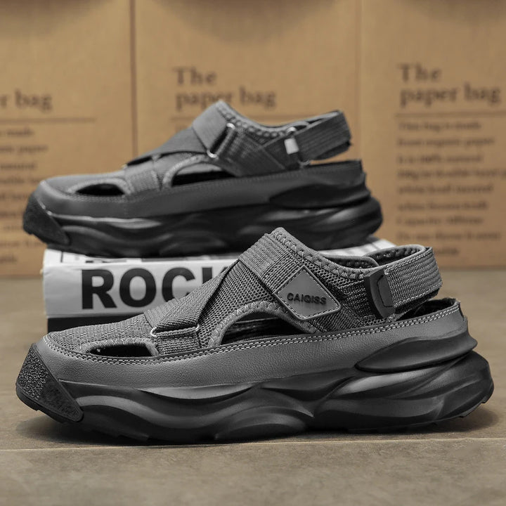 NOVA | Men’s Canvas Ankle-Wrap Sandals