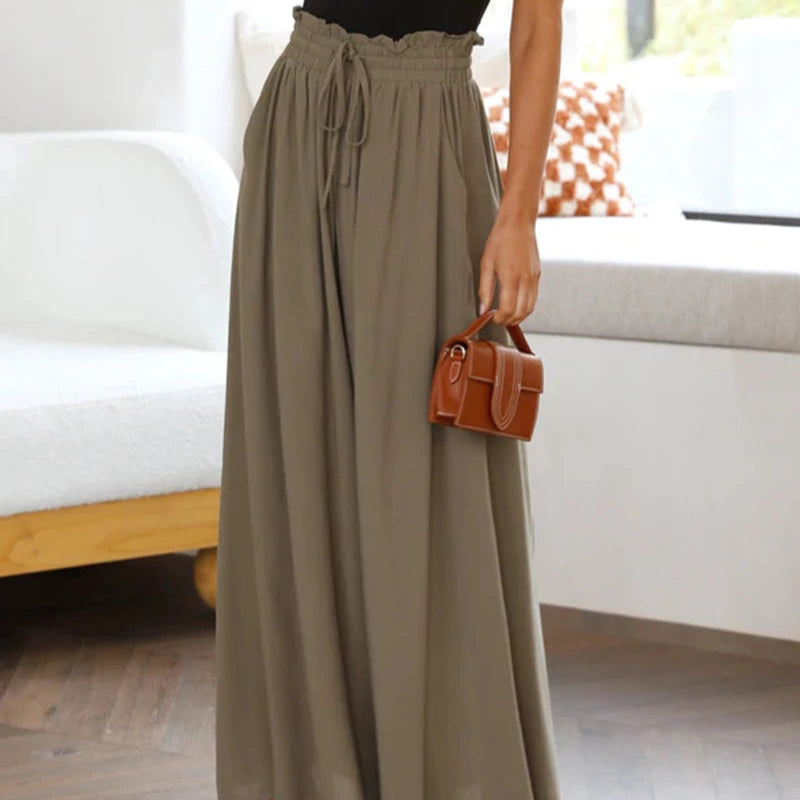 Breathable and chic wide-leg pants with pockets – NOVA

