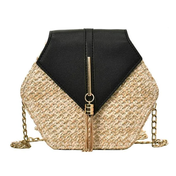 NOVA | Women's Handwoven Straw Flap Bag