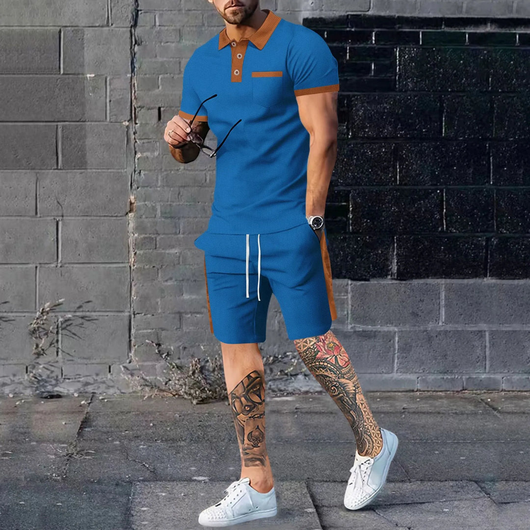 NOVA Breathable Polo & Shorts Set for Men – Warm Weather Essentials

