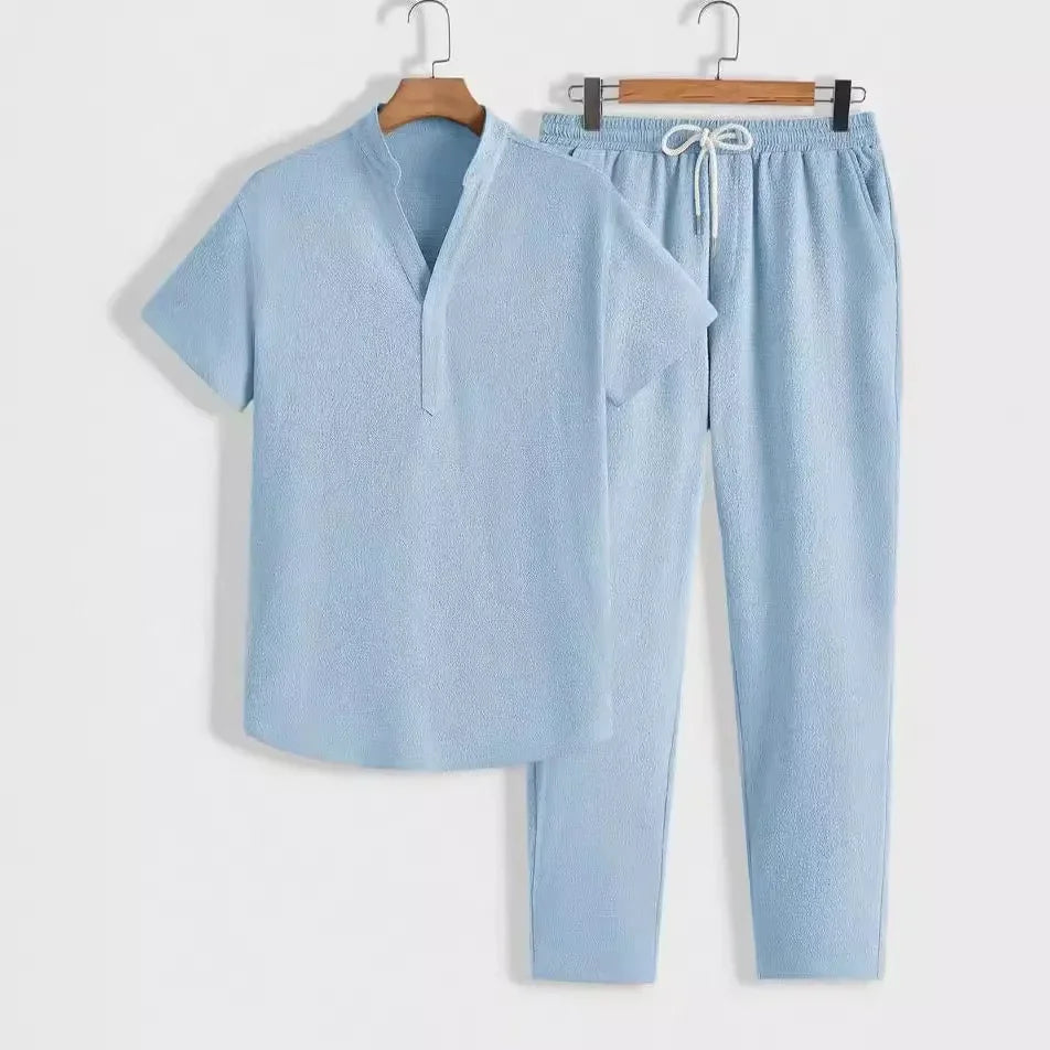 NOVA | Casual Two-Piece Suit Set for Men – Summer Wear

