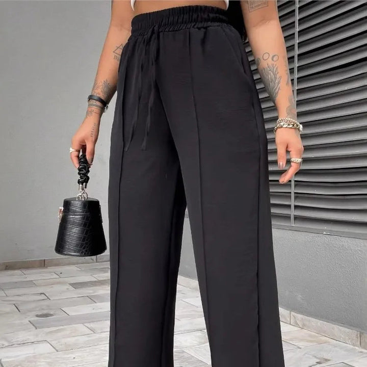 NOVA Casual Wide-Leg Pants with High Waist Design for Women

