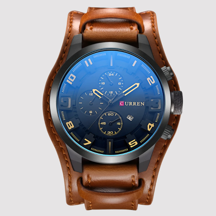 NOVA | Classic Men's Quartz Watch with Leather Strap

