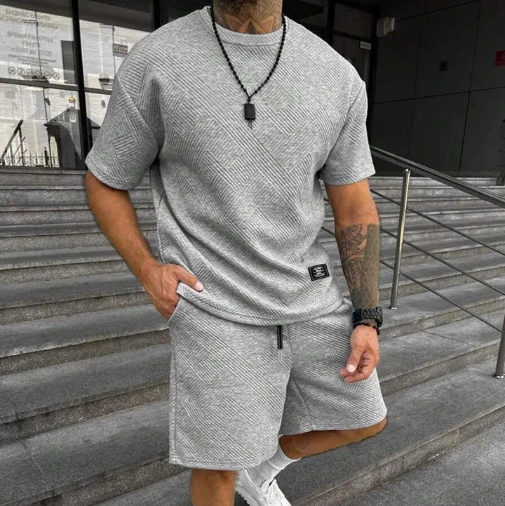 NOVA | Comfortable Knit T-Shirt & Shorts for Men

