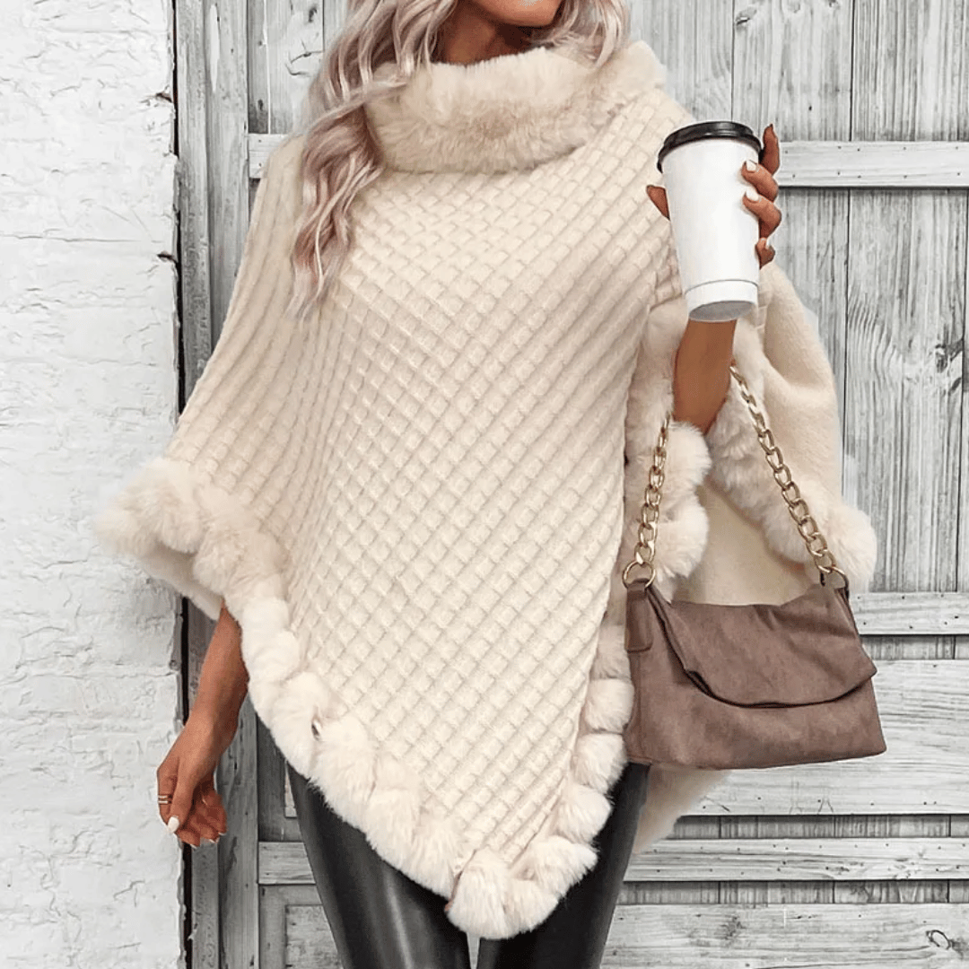 NOVA | Comfortable Women's Poncho Sweater for Winter
