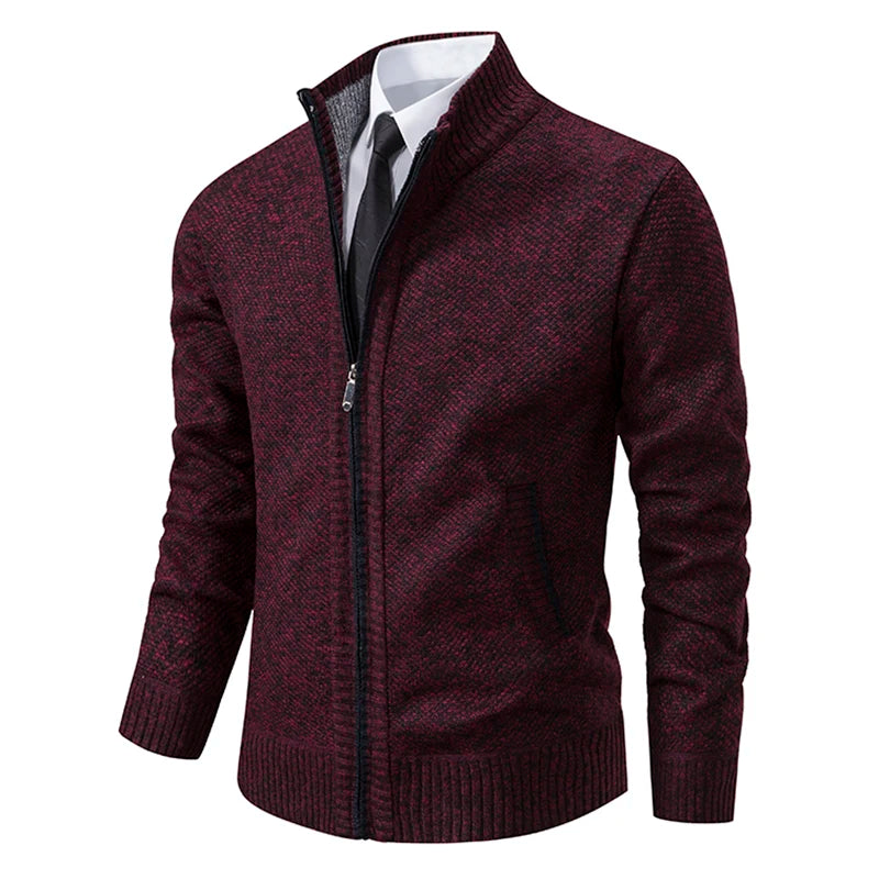 NOVA | Cozy Men's Fleece Zip Cardigan
