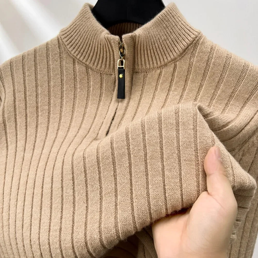 NOVA | Cozy Men’s Wool Sweater with Turtleneck
