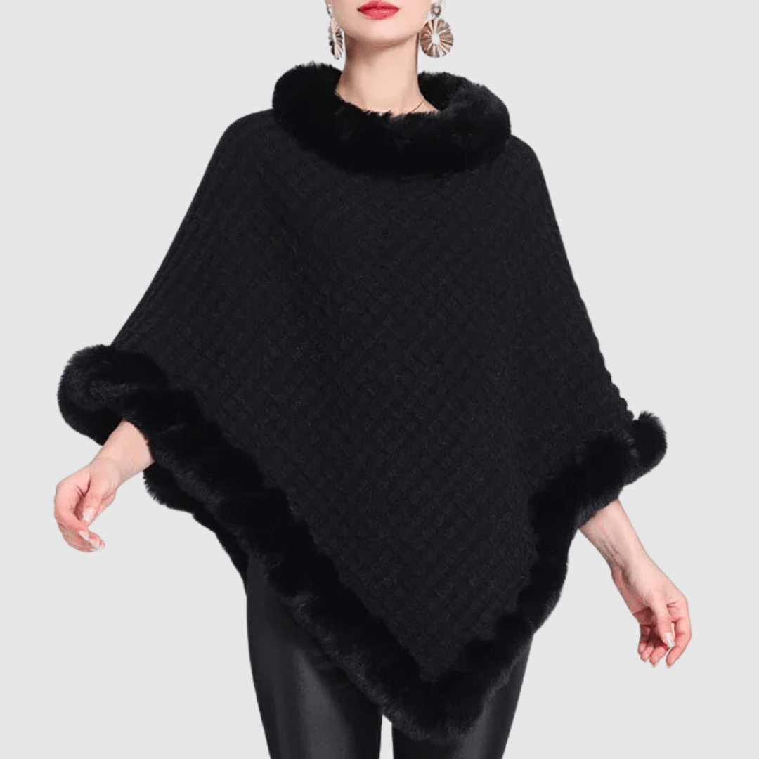 NOVA | Cozy Women's Poncho Sweater
