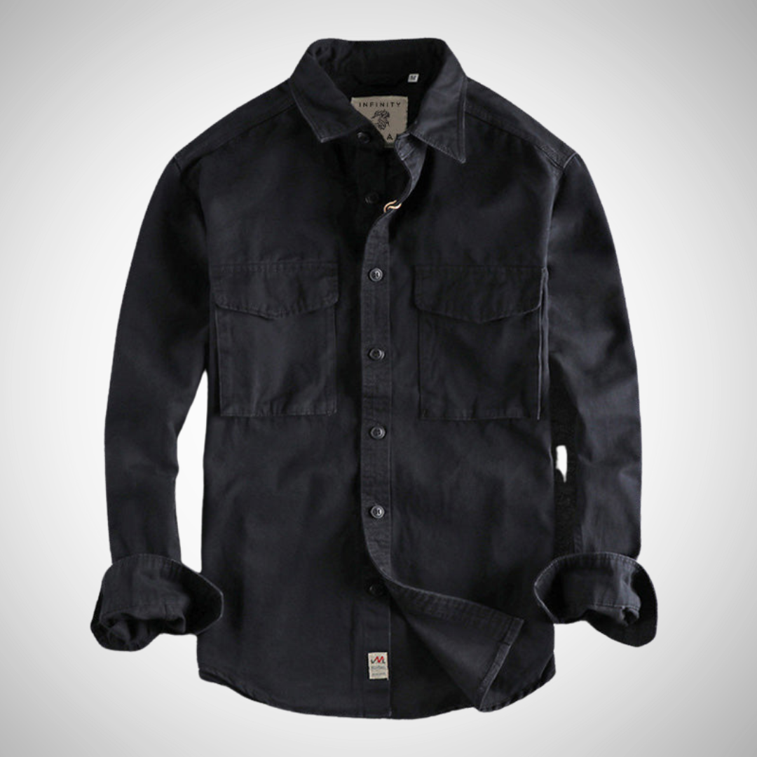 NOVA | Elegant Button-Up Corduroy Shirt for Men

