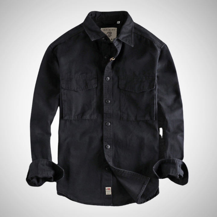 NOVA | Elegant Button-Up Corduroy Shirt for Men

