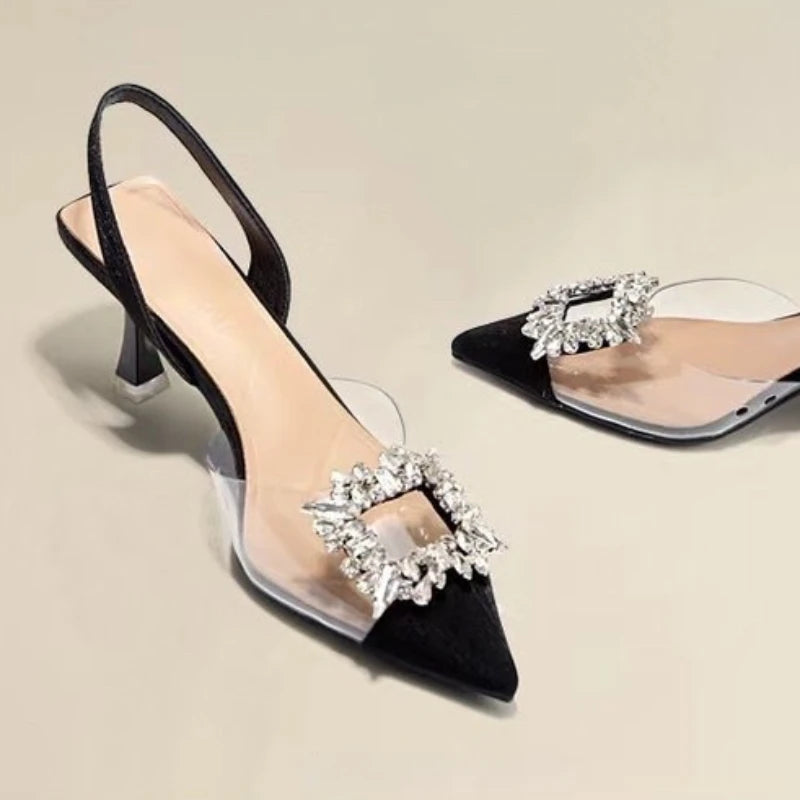 NOVA | Elegant Party Heels with Crystal Embellishments
