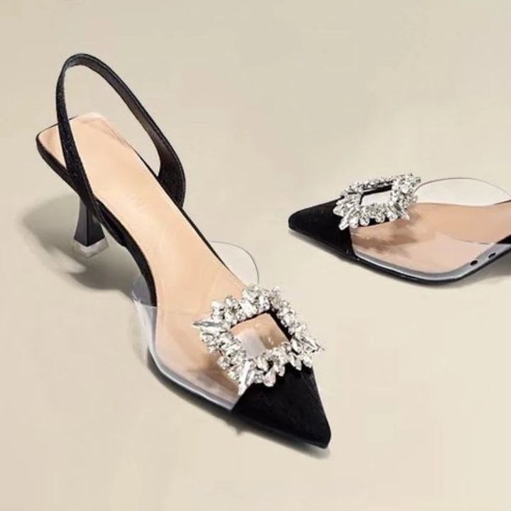 NOVA | Elegant Party Heels with Crystal Embellishments
