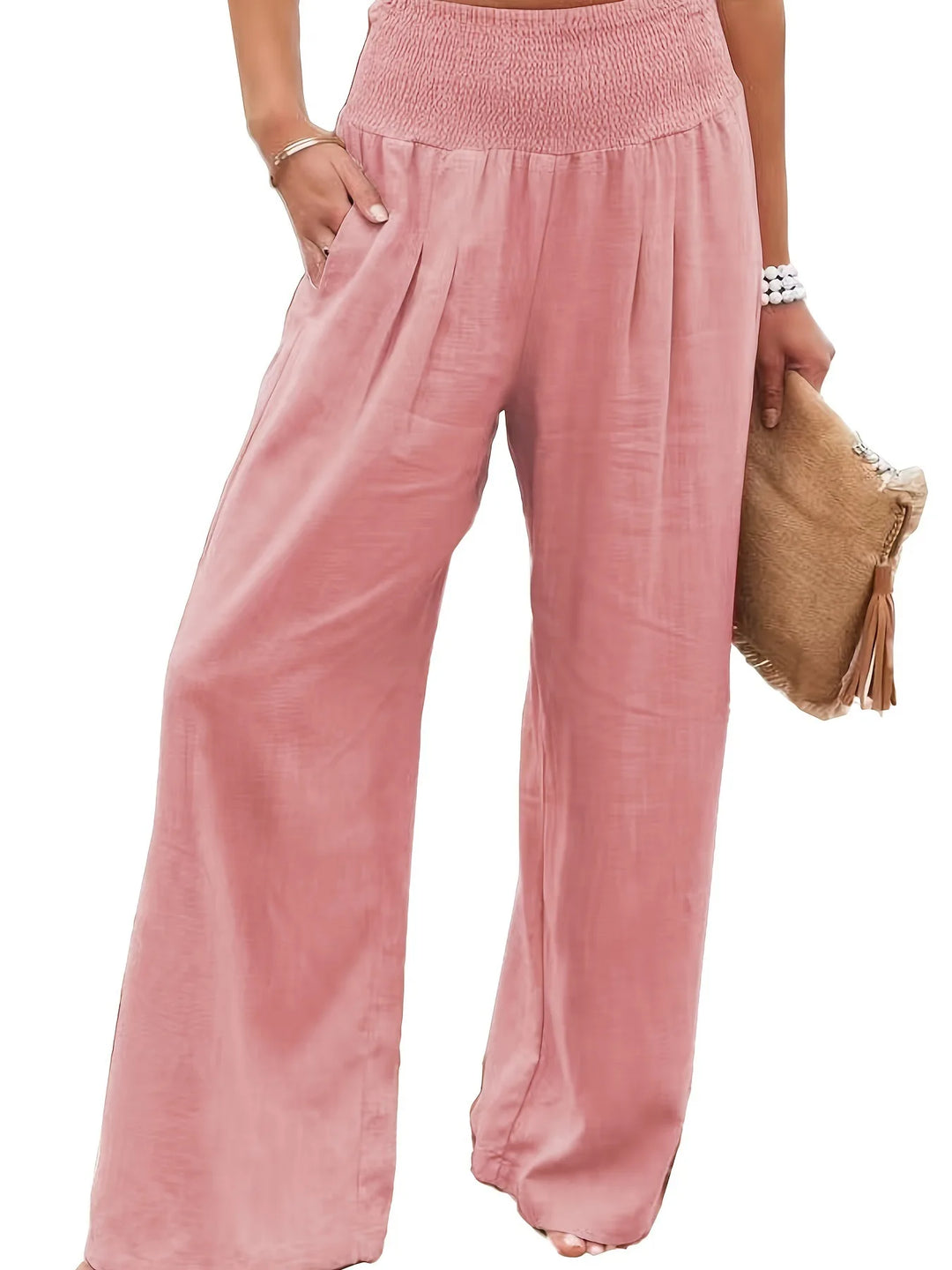 NOVA | Elegant High-Waist Pleated Trousers for Women

