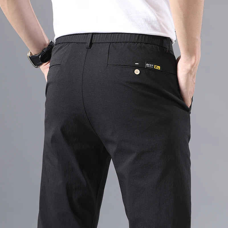 NOVA | Elegant Men's Tailored Straight-Leg Trousers
