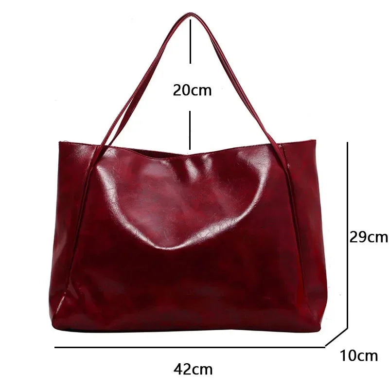 NOVA | Elegant PU Leather Oversized Tote
