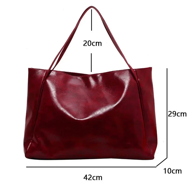 NOVA | Elegant PU Leather Oversized Tote
