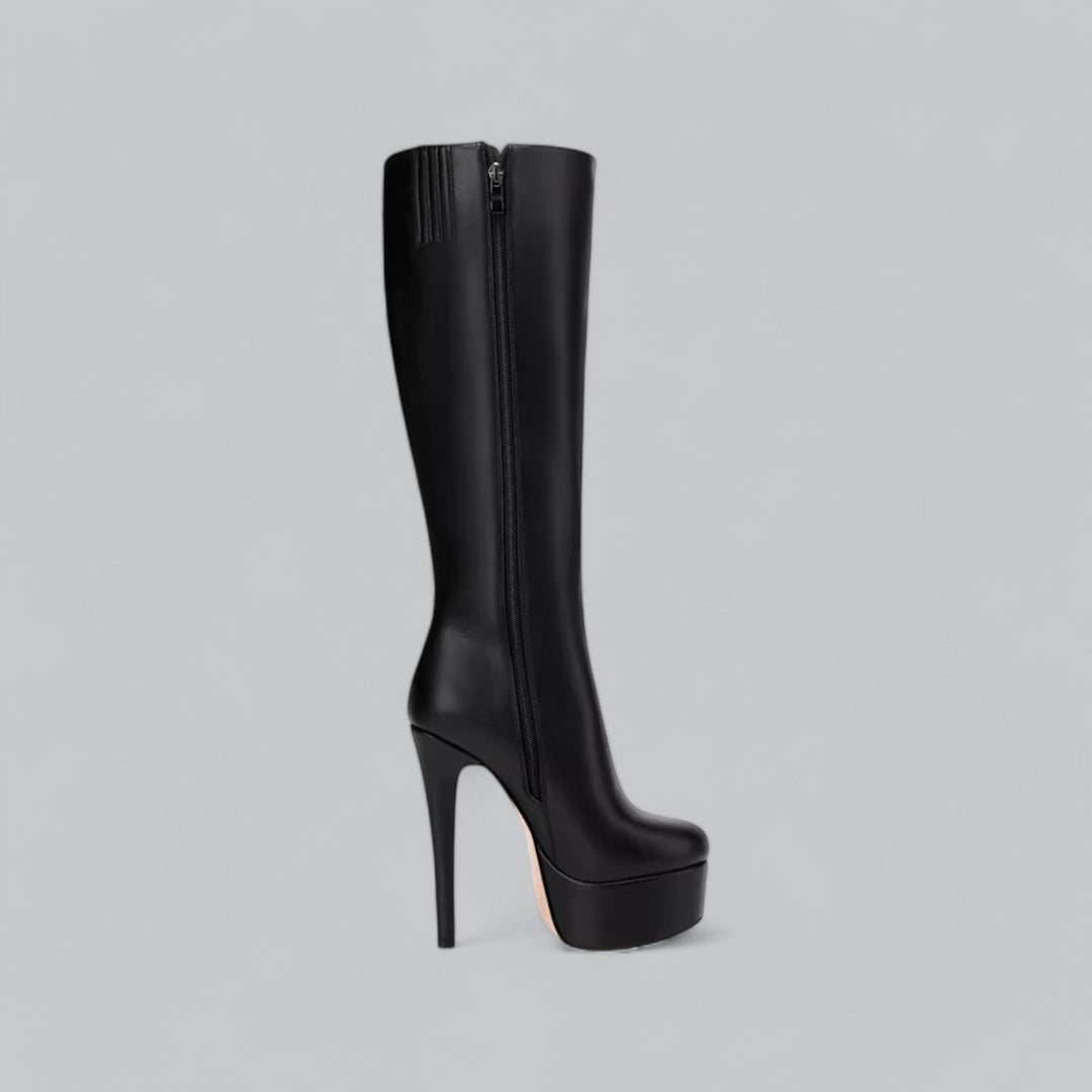 NOVA | Elegant Women's High Knee Leather Boots
