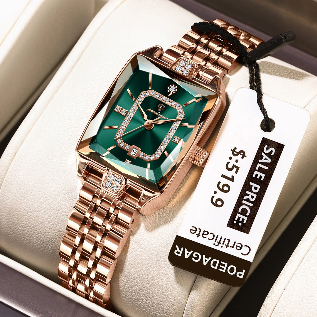 NOVA | Fashion Women's Rectangular Stainless Watch

