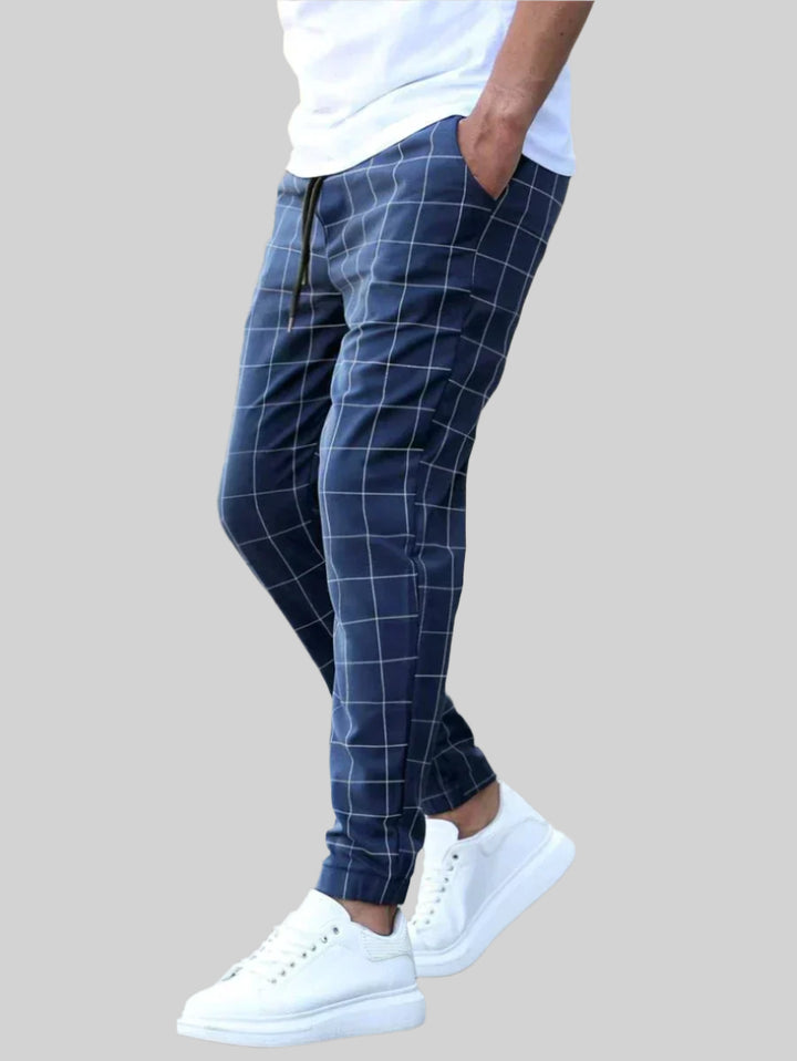 NOVA | Fashionable Men’s Grid Print Pants