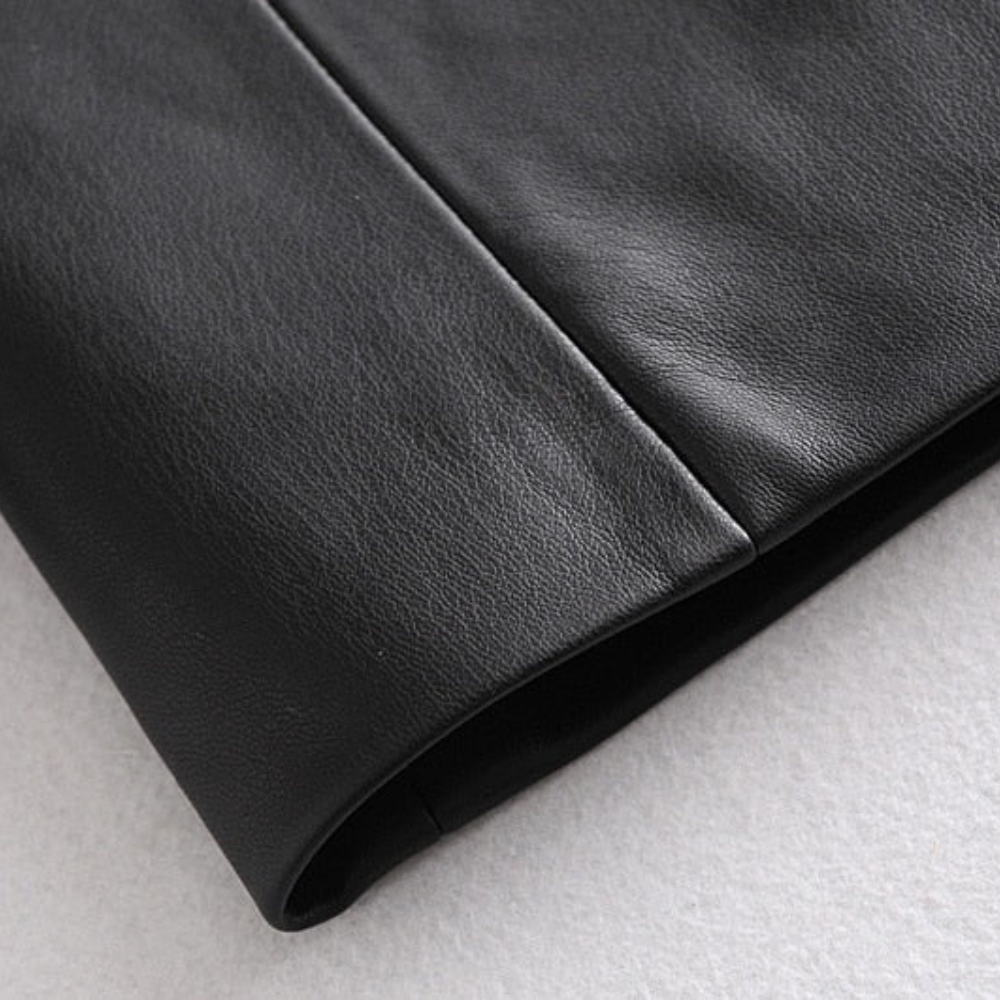 NOVA | Fashionable Women's Tailored Leather Blazer
