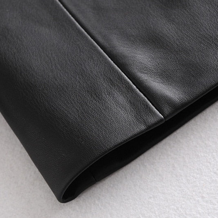 NOVA | Fashionable Women's Tailored Leather Blazer

