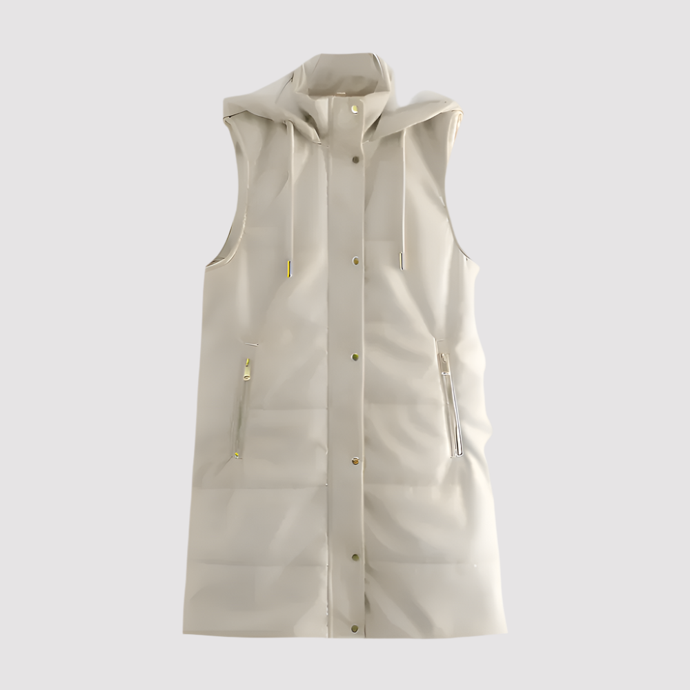 NOVA | Hooded Long Vest for Women
