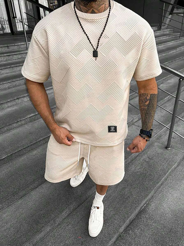 NOVA | Letter Patch Casual Set for Men by NOVA

