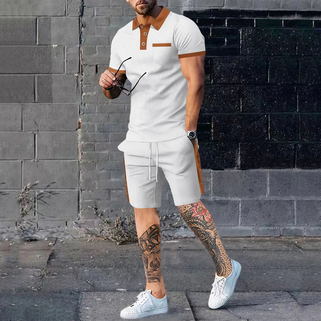 NOVA Lightweight Polo and Shorts Matching Set for Men

