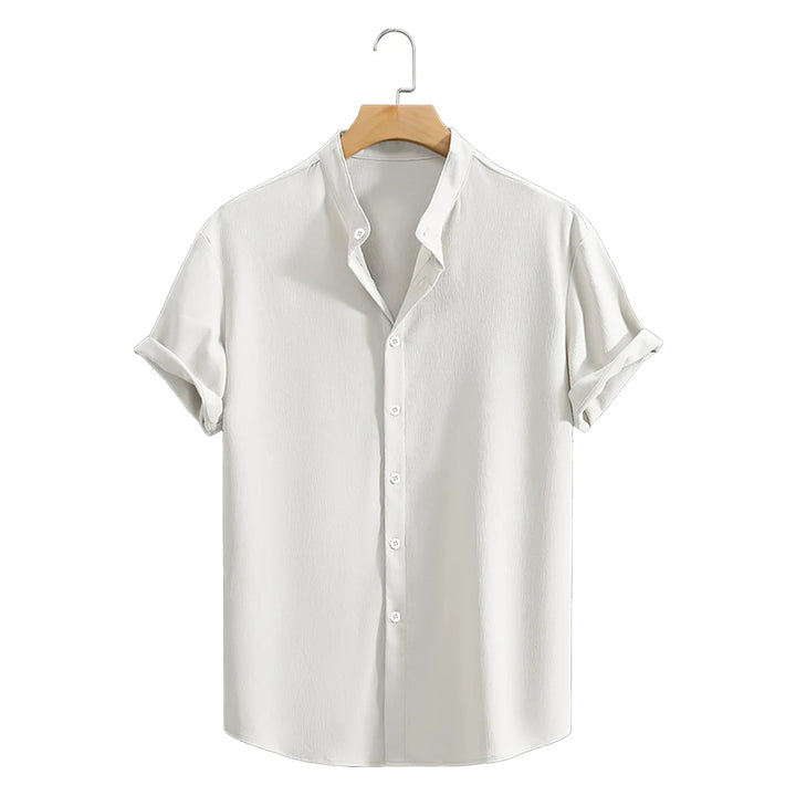 NOVA Lightweight Stand Collar Shirt for Men – Short Sleeves


