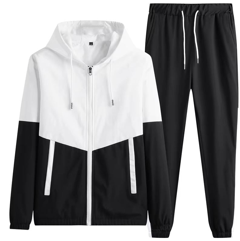 NOVA | Men's Athletic Patchwork Tracksuit 

