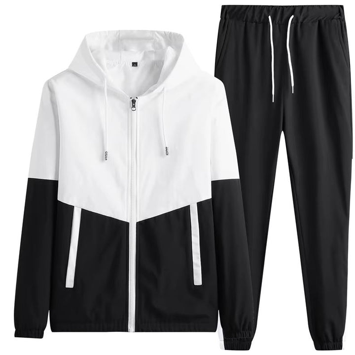 NOVA | Men's Athletic Patchwork Tracksuit 


