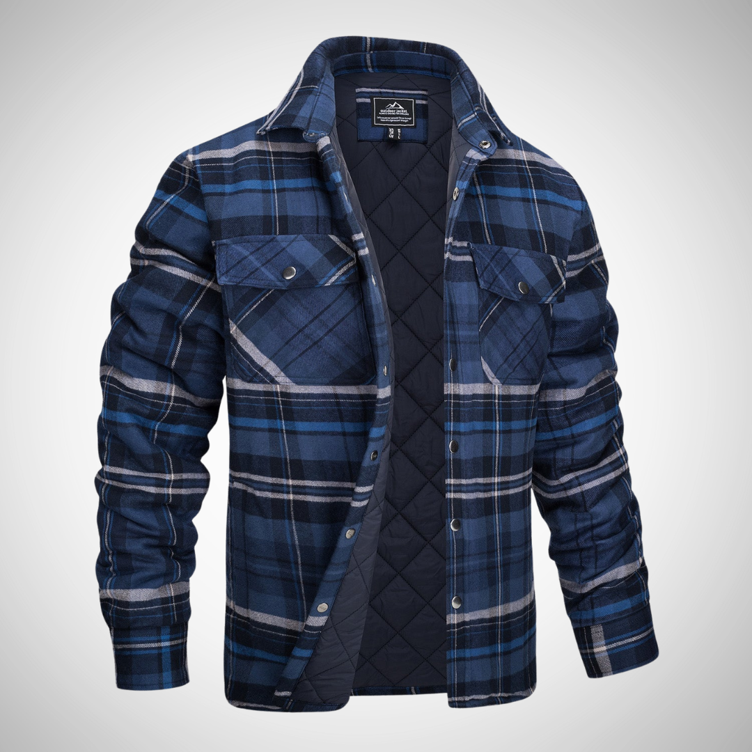 NOVA | Men's Button-Up Flannel Shirt – Casual & Versatile

