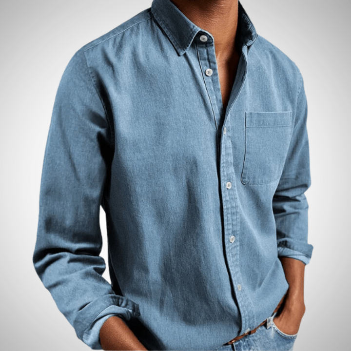 NOVA | Men's Classic Button-Up Linen Cotton Shirt

