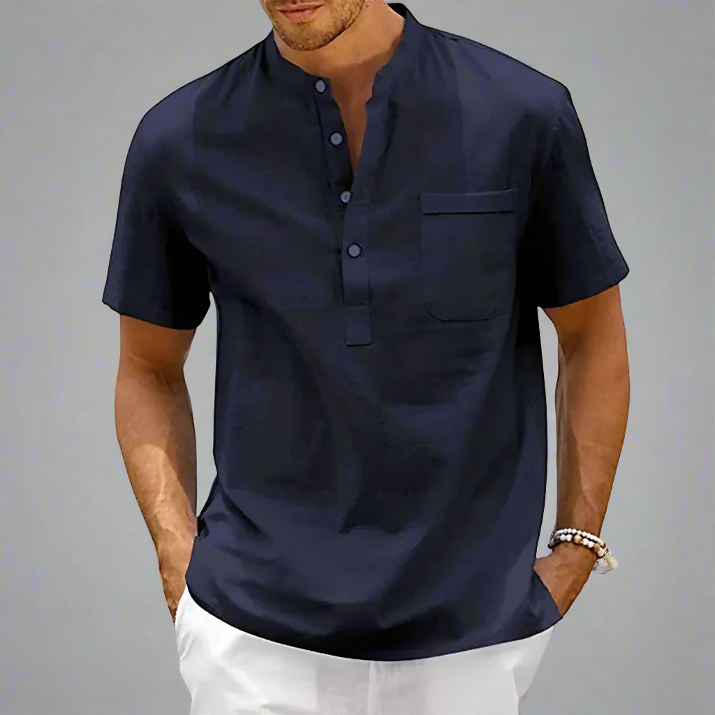 NOVA | Men's Classic Lightweight Linen Shirt

