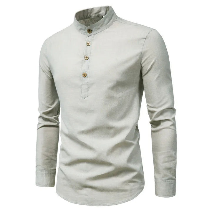 NOVA | Men's Classic Mandarin Collar Shirt
