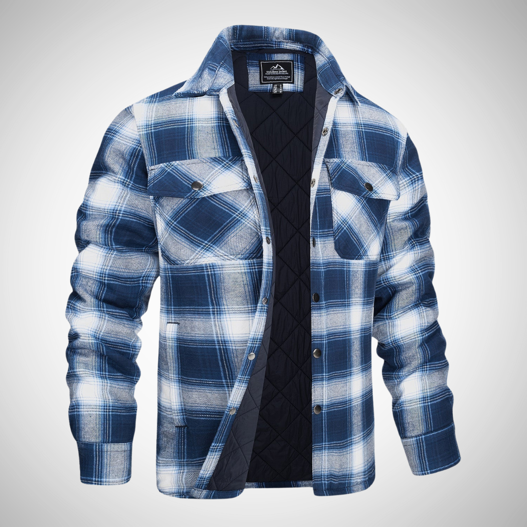 NOVA | Men's Classic Plaid Flannel – Perfect for Layering


