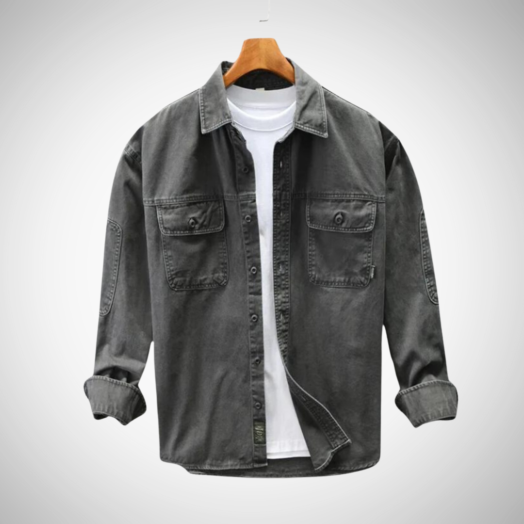 NOVA | Men's Cotton Long Sleeve Shirt – Soft & Breathable


